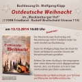 Lesung Dr. Wolfgang Köpp in Friedland - Ostdeutsche Weihnacht